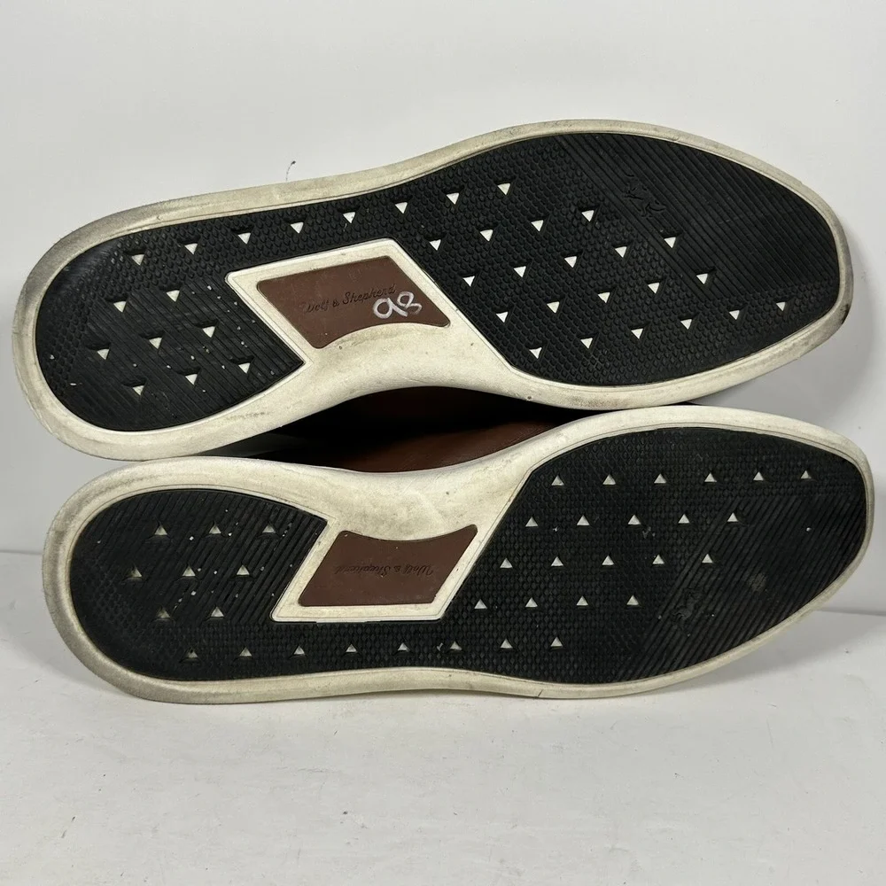 Wolf & Shepherd Mens Crossover‎ Longwing Oxfords Plain Toe Brown Leather 12M